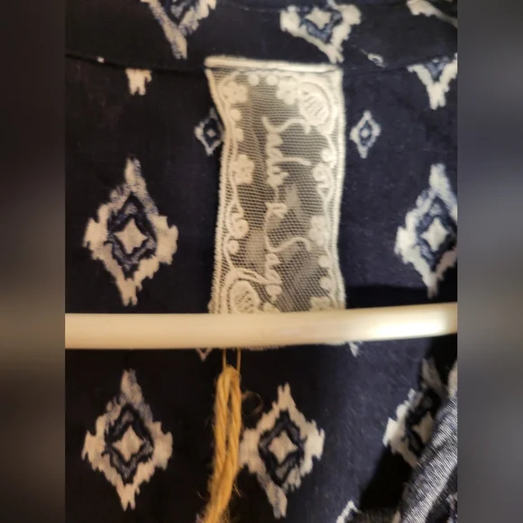 Sadie & Sage Navy and White Mini Dress - Picture 3 of 11